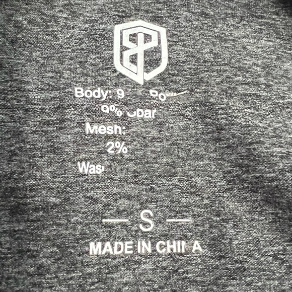 Born Primitive Hurricane Crop Tank Mesh Sides And Open Tie Back Gray Size S - Picture 5 of 6